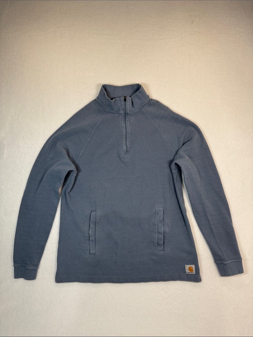 Carhartt Women’s Slate Blue 3/4 zip Pullover